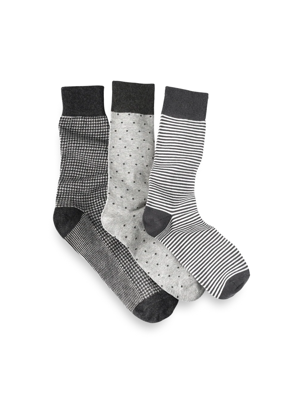 3 Pack Cotton Blend Sock - Grey Multi
