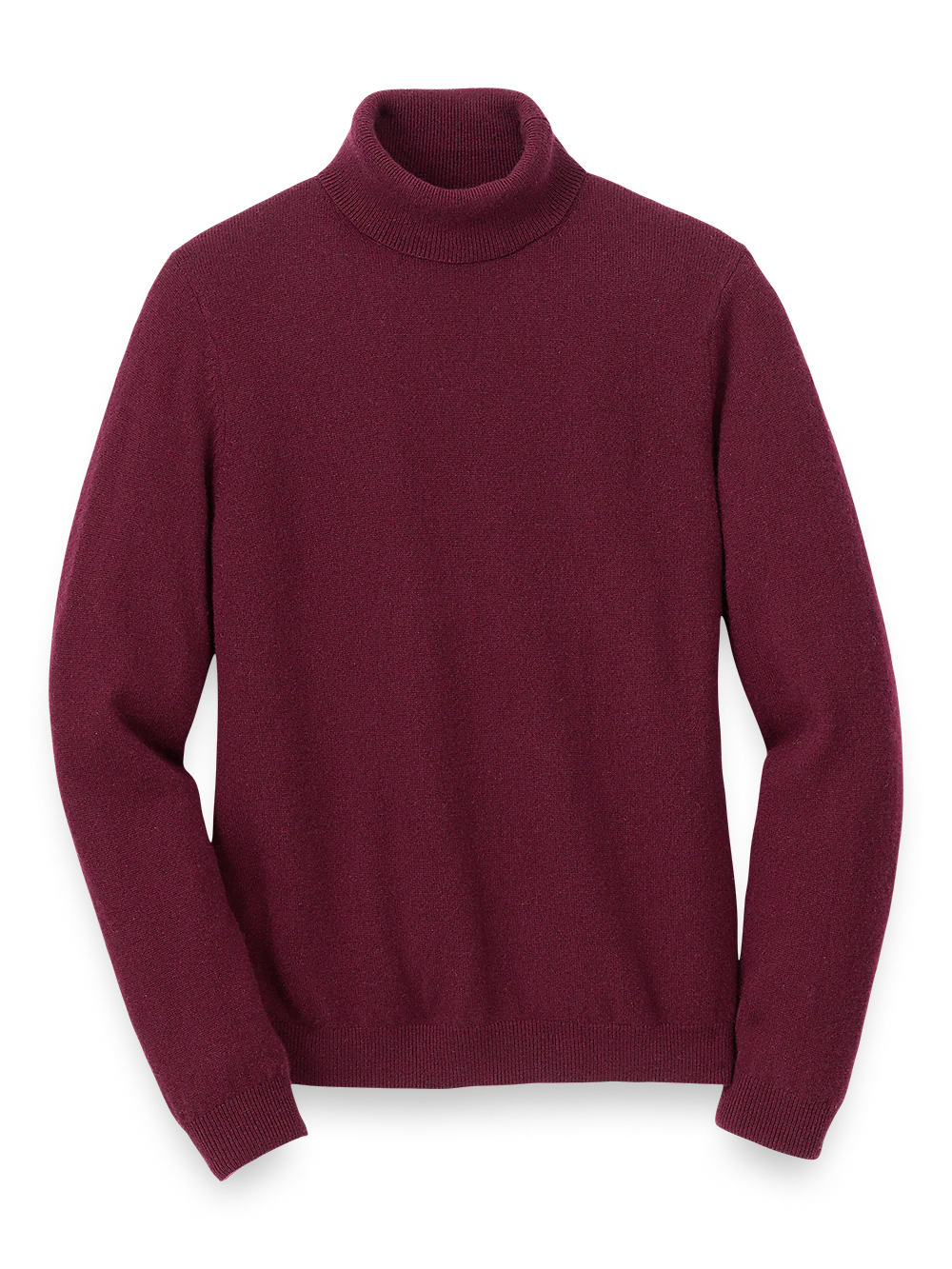 Cashmere Turtleneck Sweater - Wine