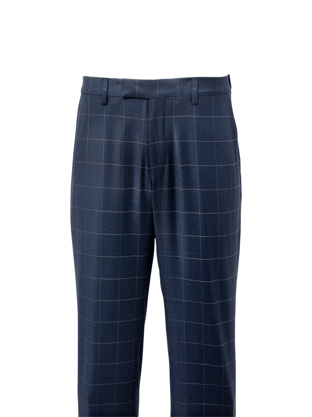 Classic Fit Essential Wool Flat Front Suit Pants - Black - Image 2