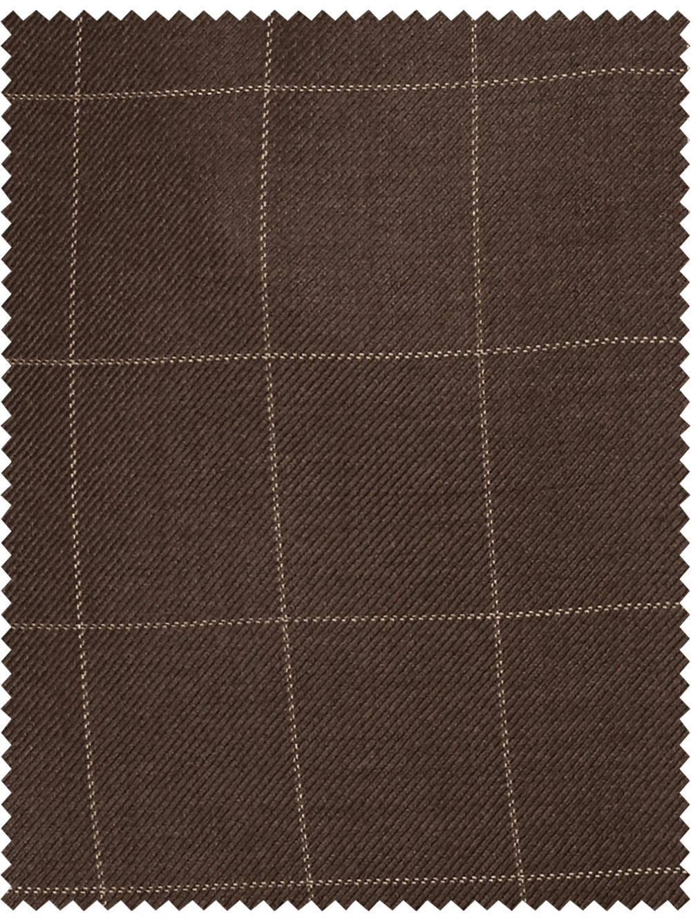 Classic Fit Essential Wool Pleated Suit Pants - Navy Windowpane - Image 3