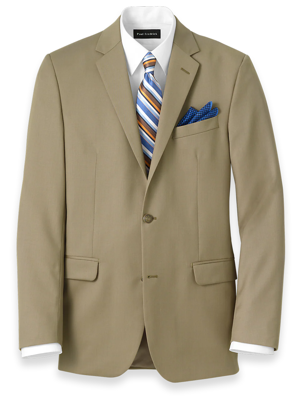 Classic Fit Wool Travel Blazer - British Tan