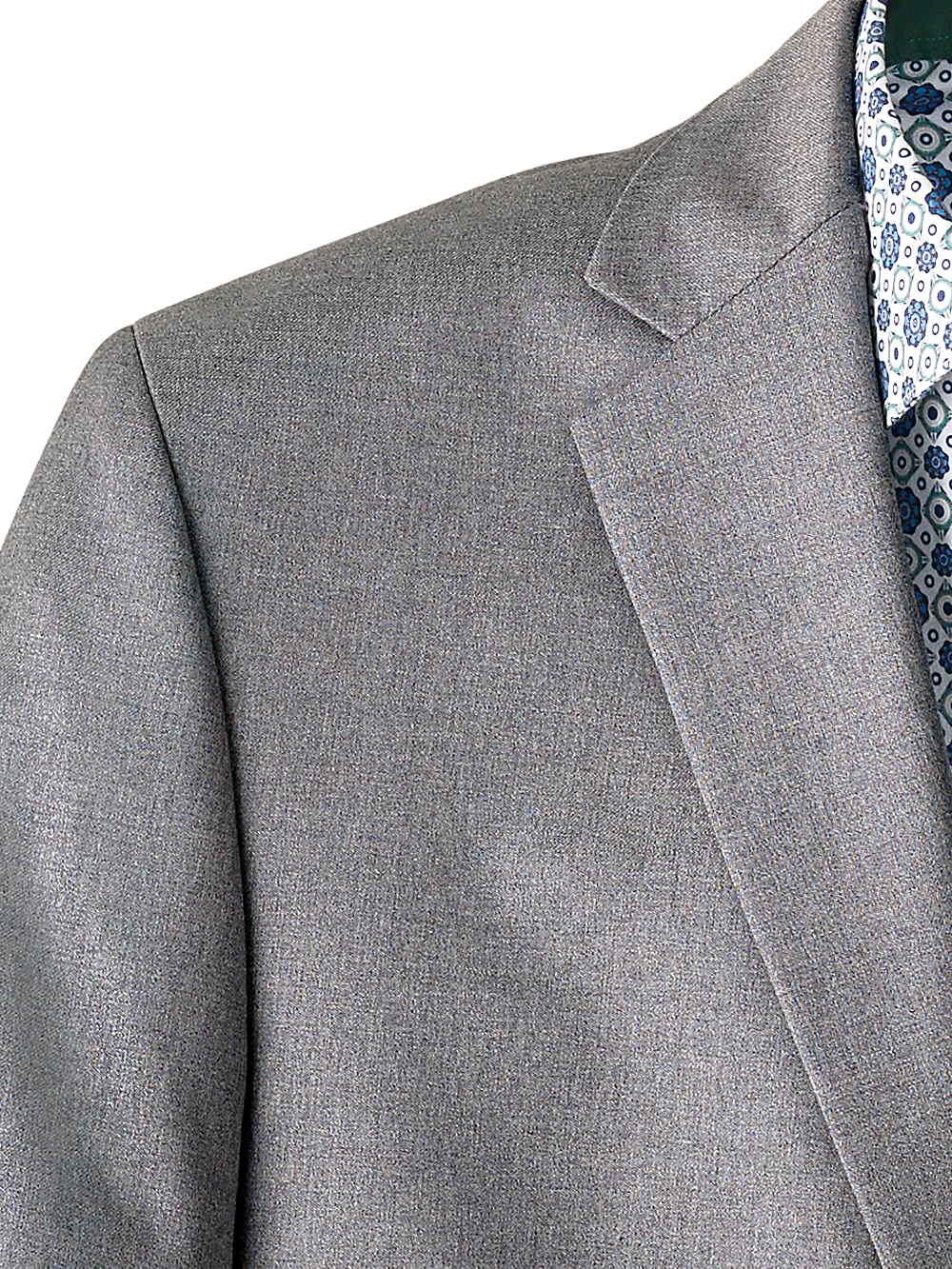 Classic Fit Wool Travel Blazer - Pearl Grey - Image 4