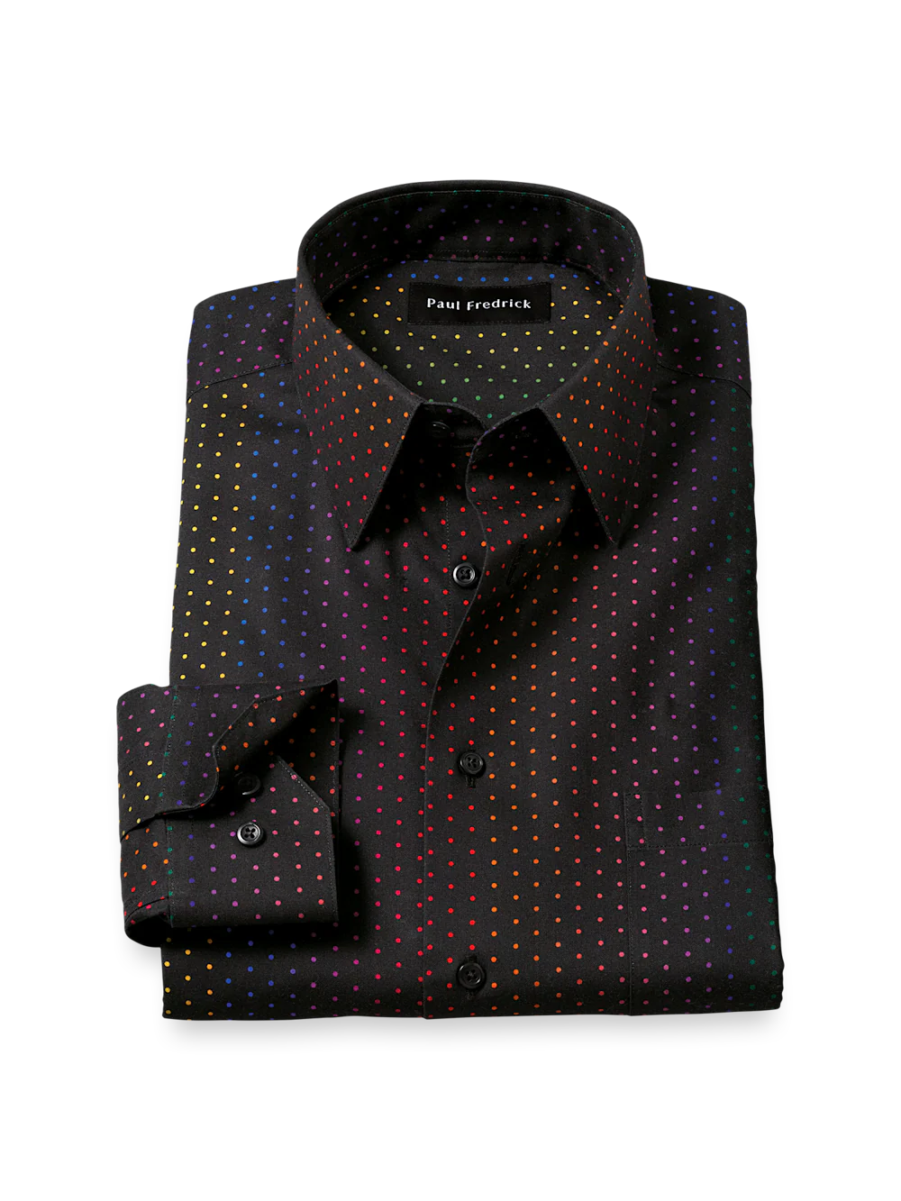 Comfort Stretch Non-Iron Dot Dress Shirt - Multi