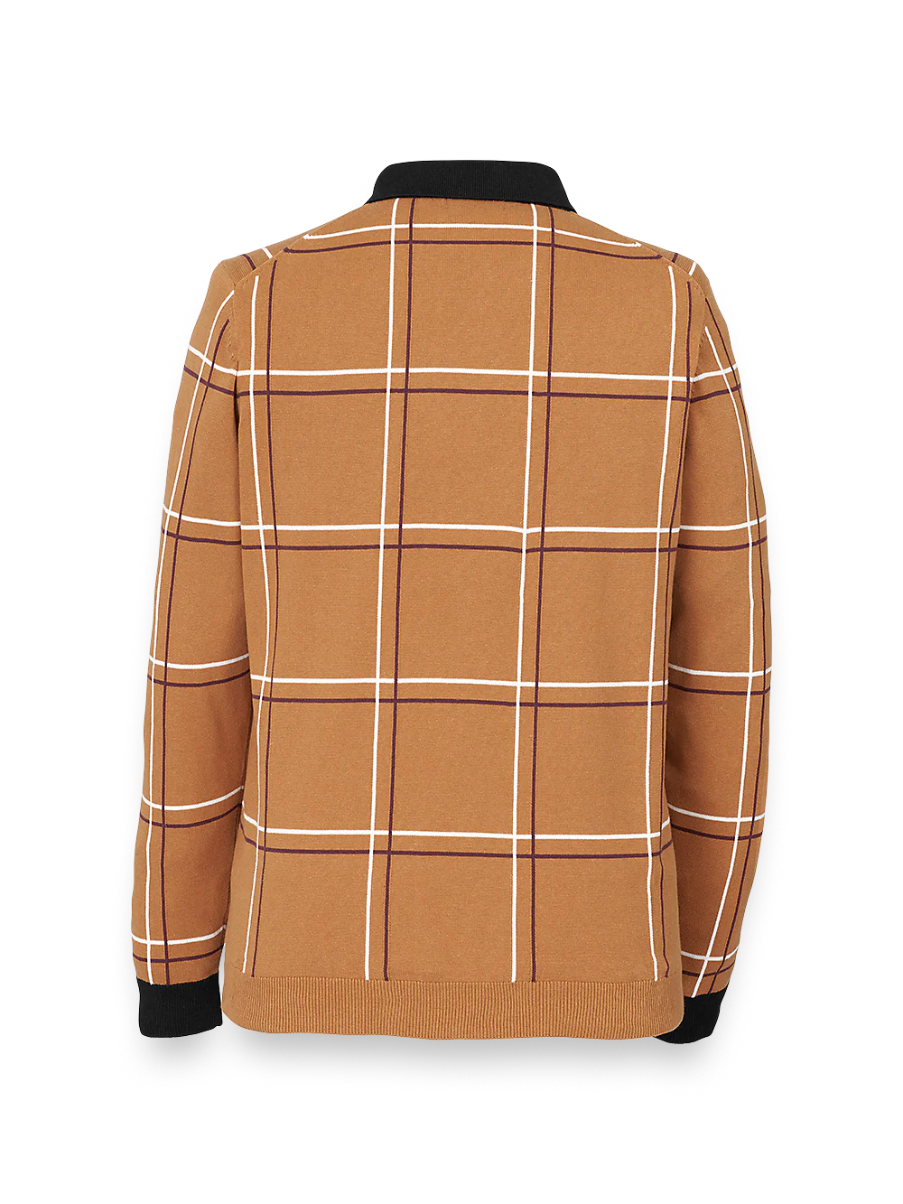 Cotton Button Front Polo - Bronze - Image 2