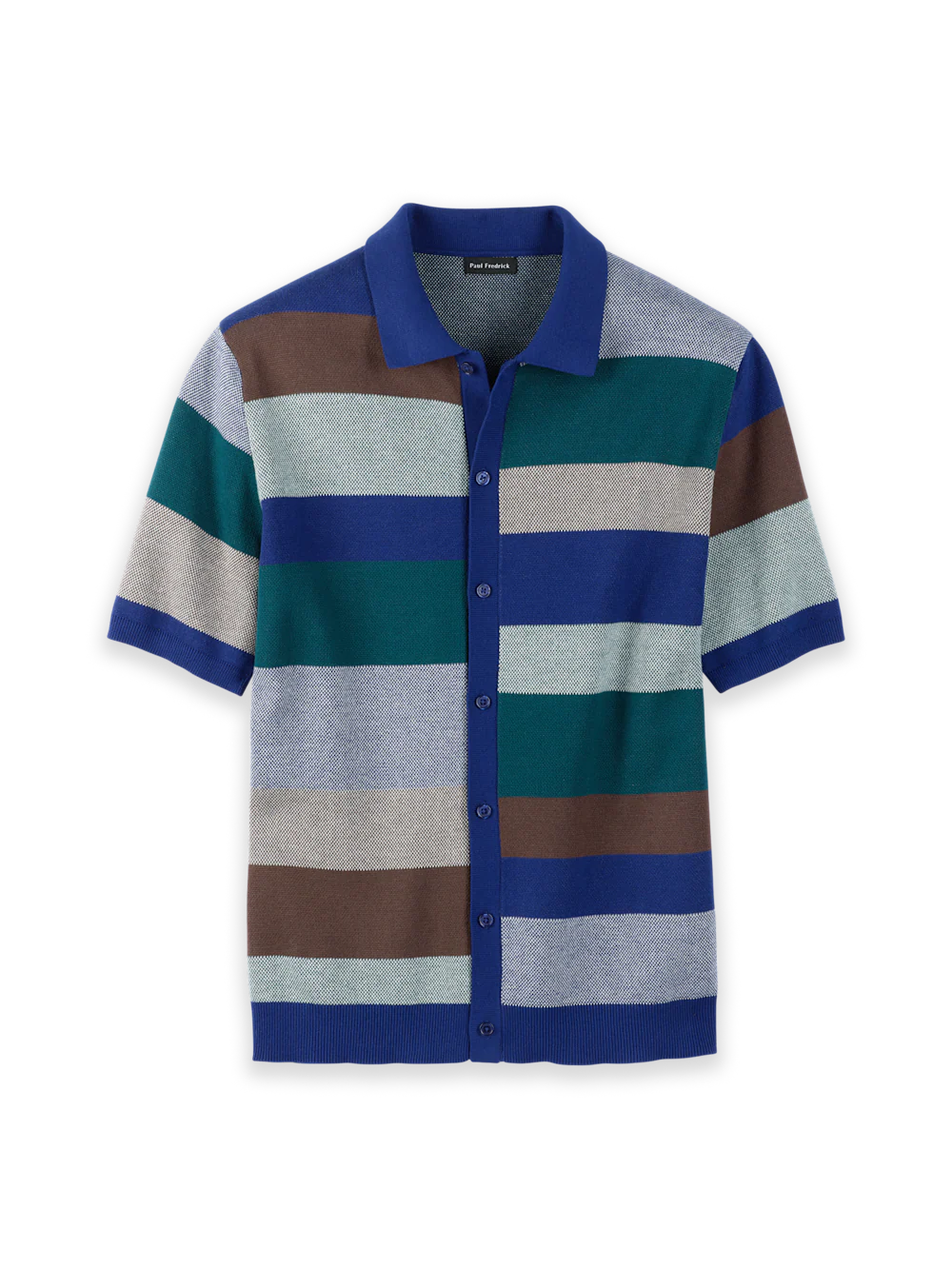 Cotton Button Front Polo - Multi