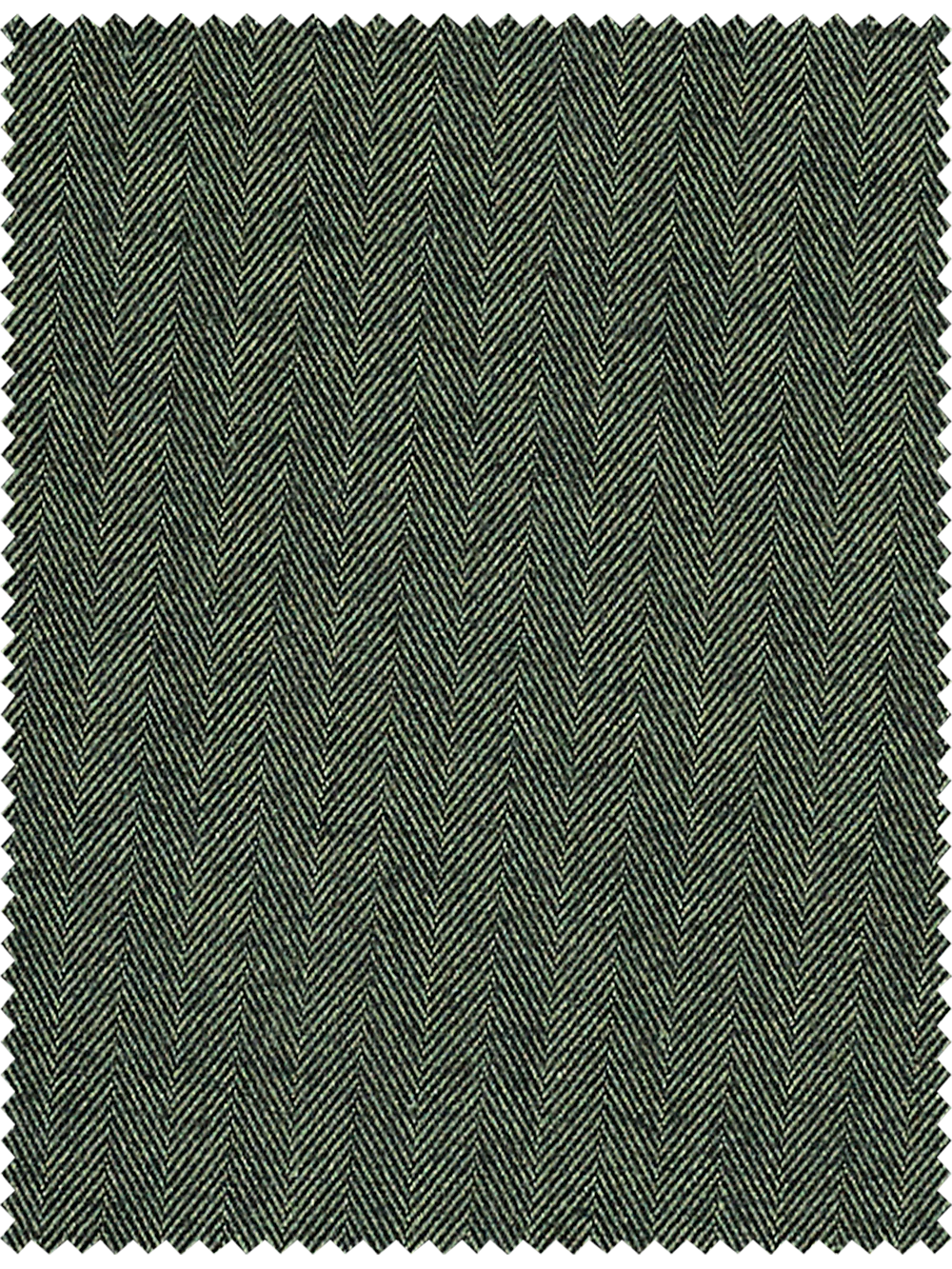 Cotton Herringbone Five Pocket Pants - Blue - Image 2