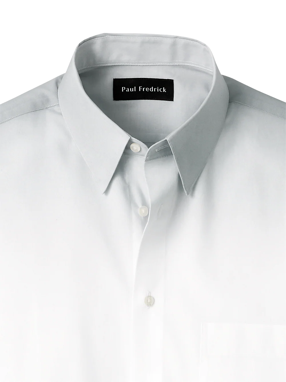 Cotton Ombre Solid Print Casual Shirt - Light Green - Image 2