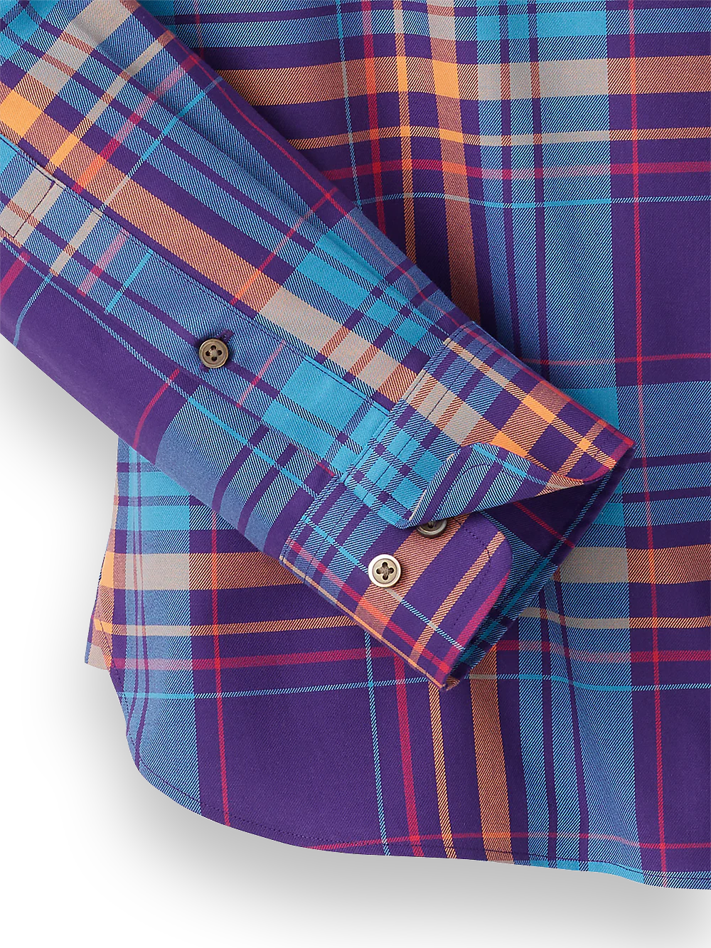 Cotton Plaid Casual Shirt - Multi - Image 4