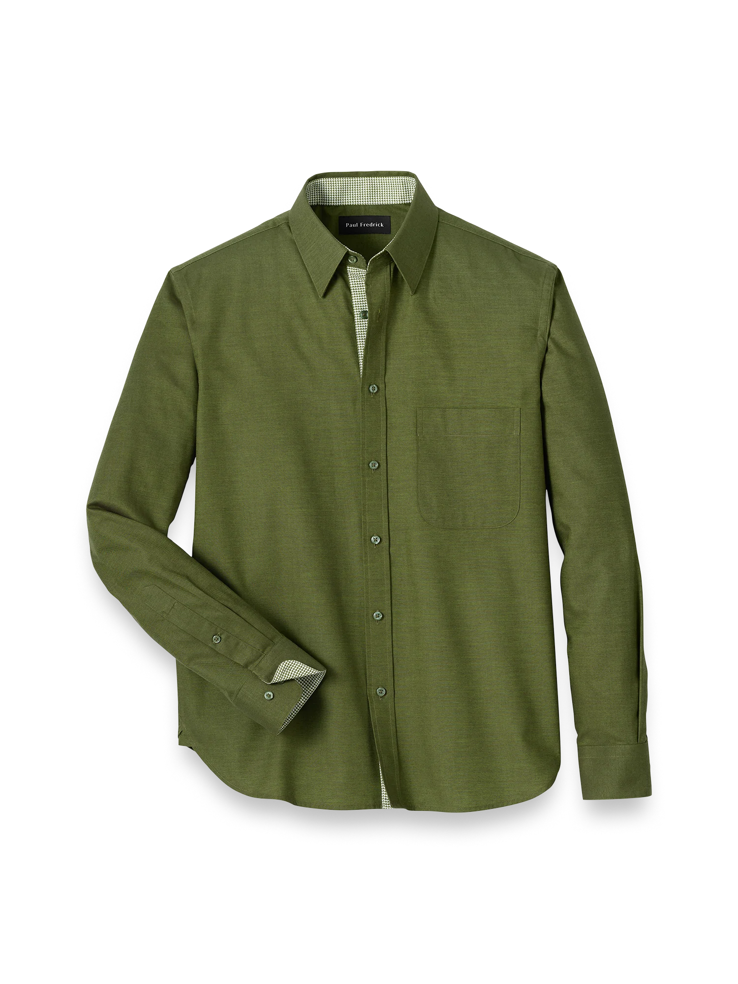 Cotton Solid Casual Shirt - Green