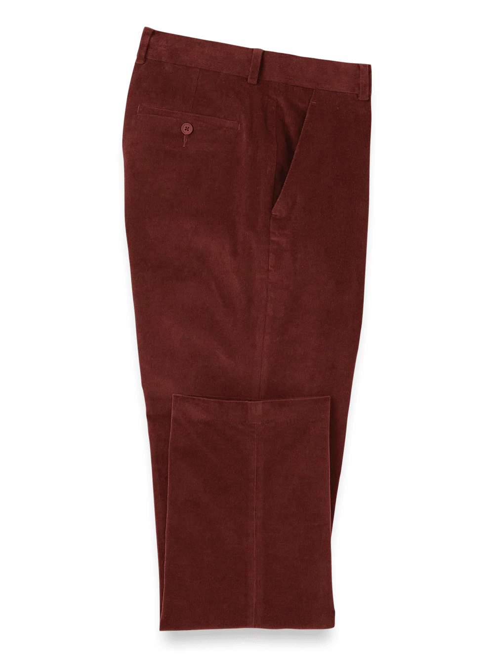 Cotton Stretch Corduroy Pants - Burgundy