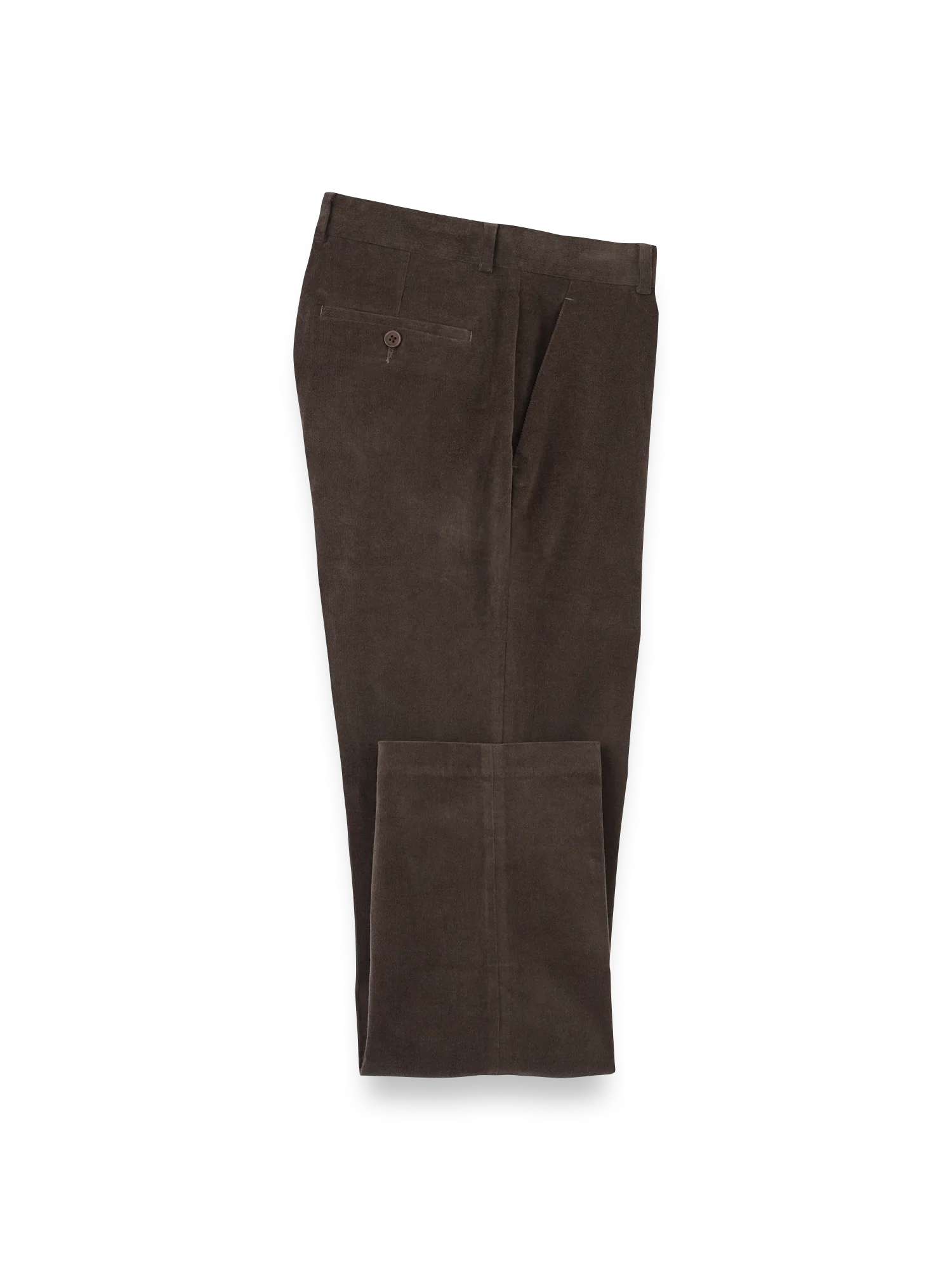 Cotton Stretch Corduroy Pants - Dark Brown