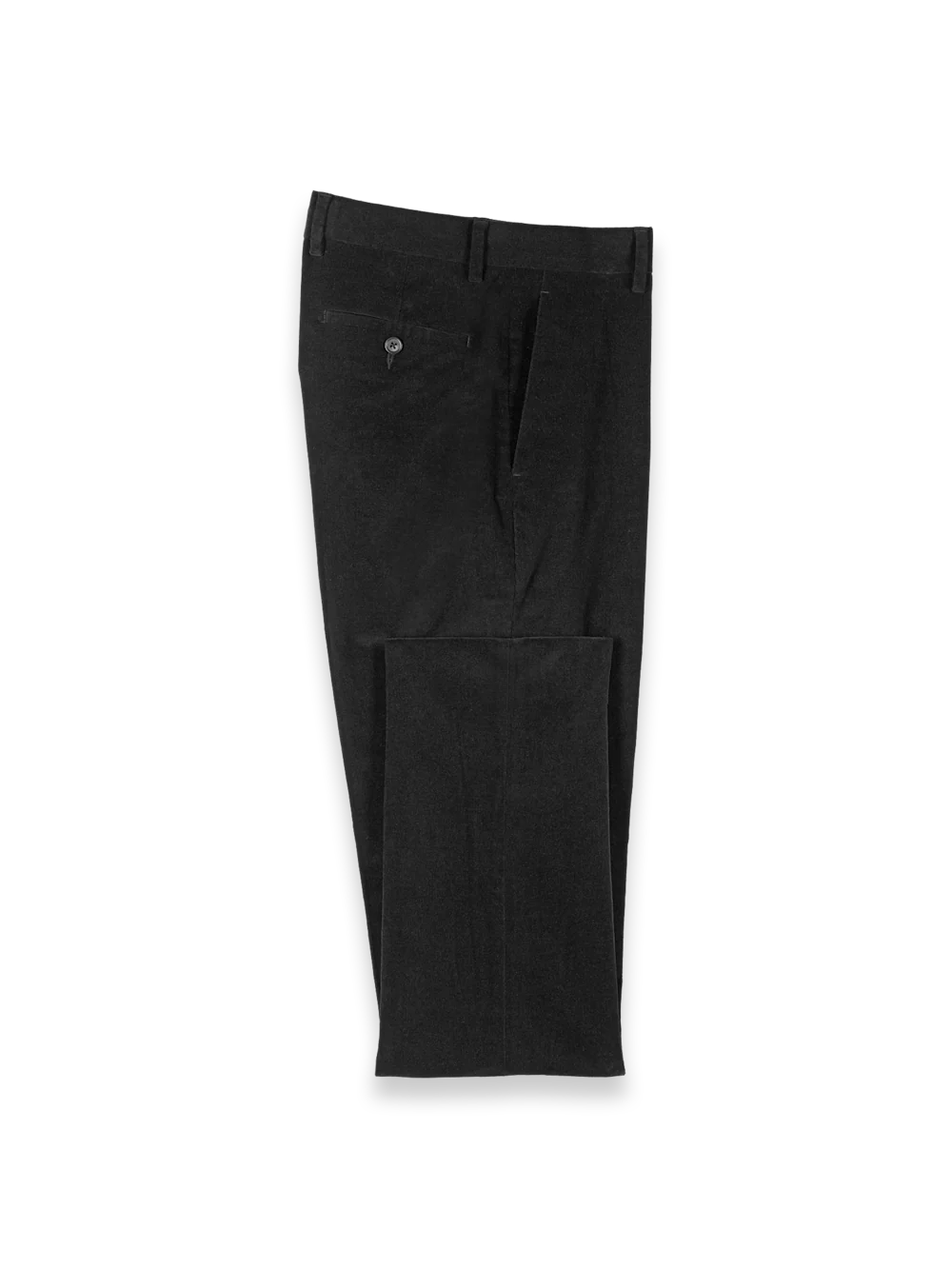 Cotton Stretch Corduroy Pants - Black