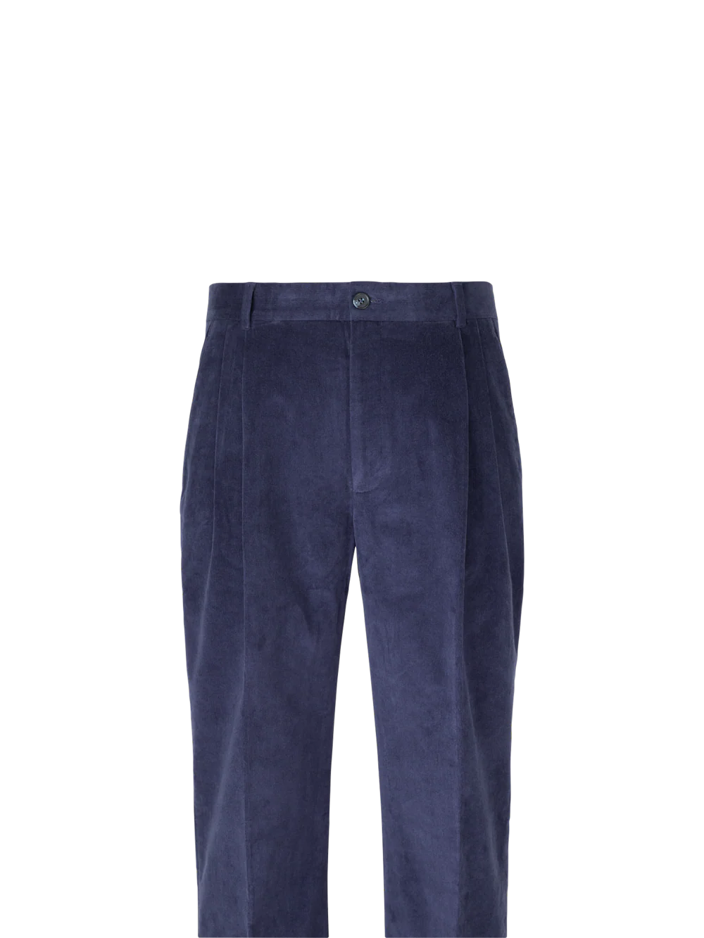 Cotton Stretch Corduroy Pants - Blue - Image 5