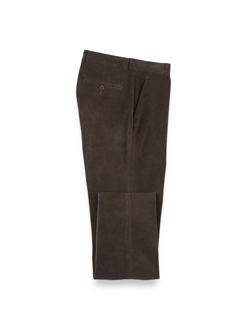 Cotton Stretch Corduroy Pants - Dark Brown