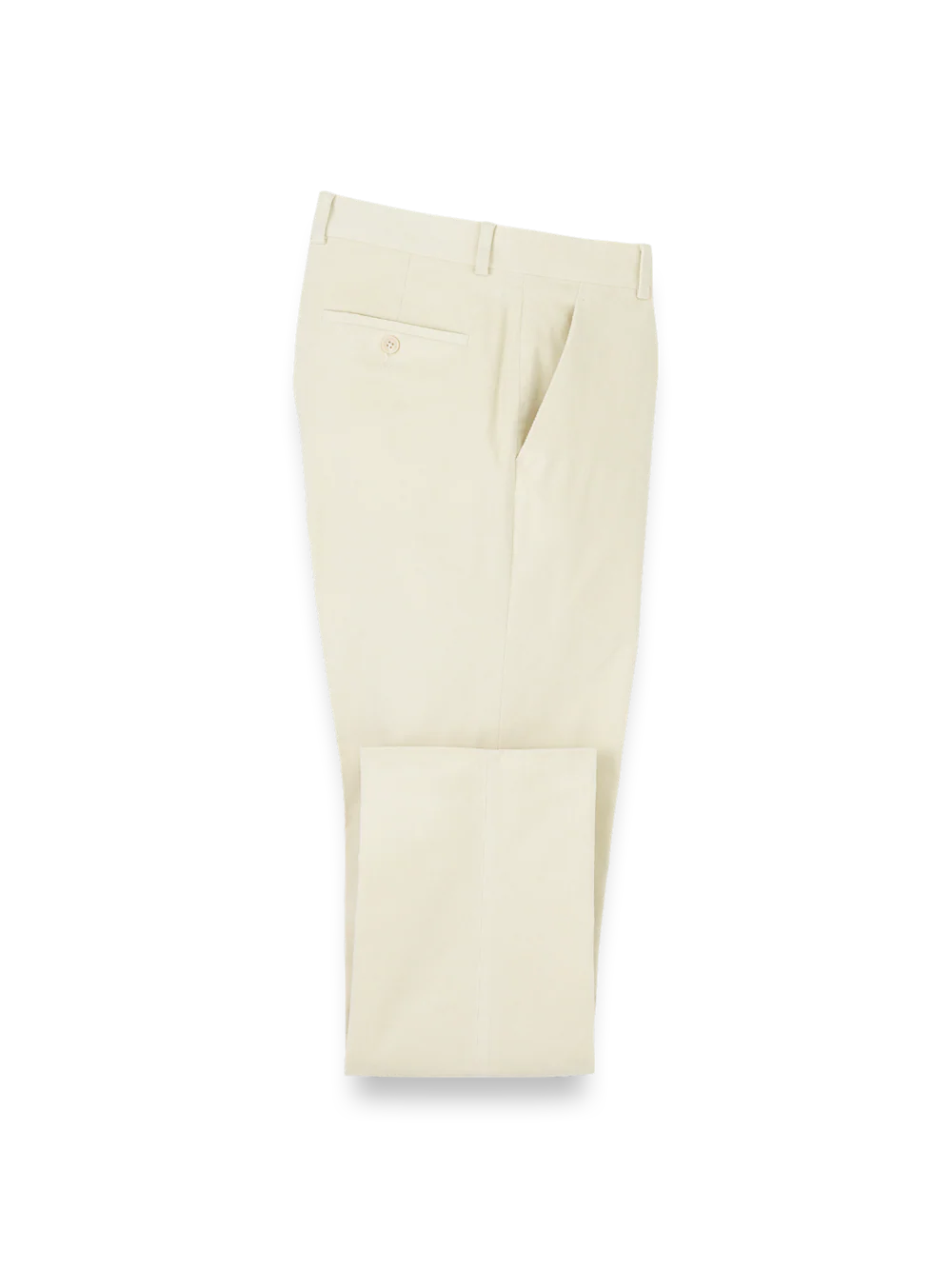 Cotton Stretch Corduroy Pants - Winter White