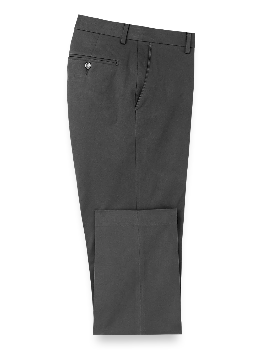 Cotton Stretch Twill Pants - Charcoal