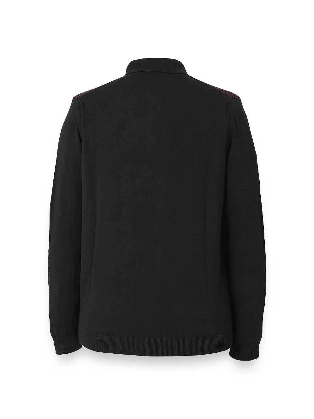 Cotton Three Button Polo - Brown/black - Image 2