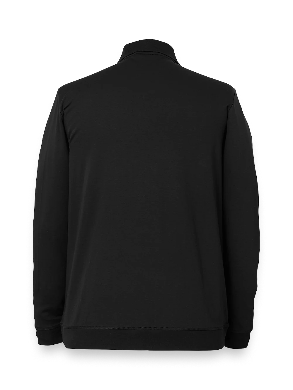 Cotton Three Button Polo - Black/blue - Image 2