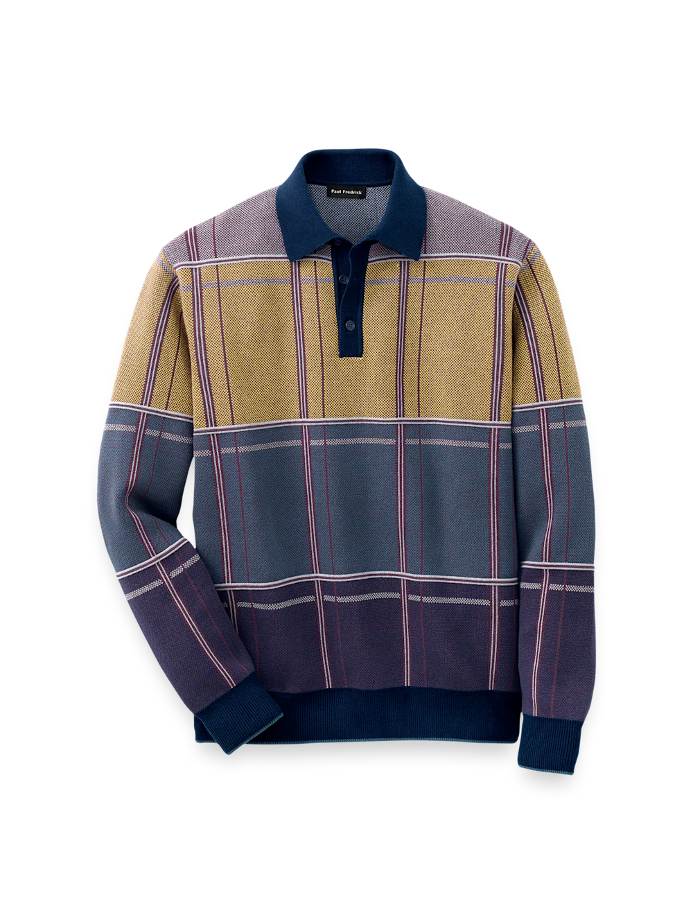 Cotton Three Button Polo - Multi
