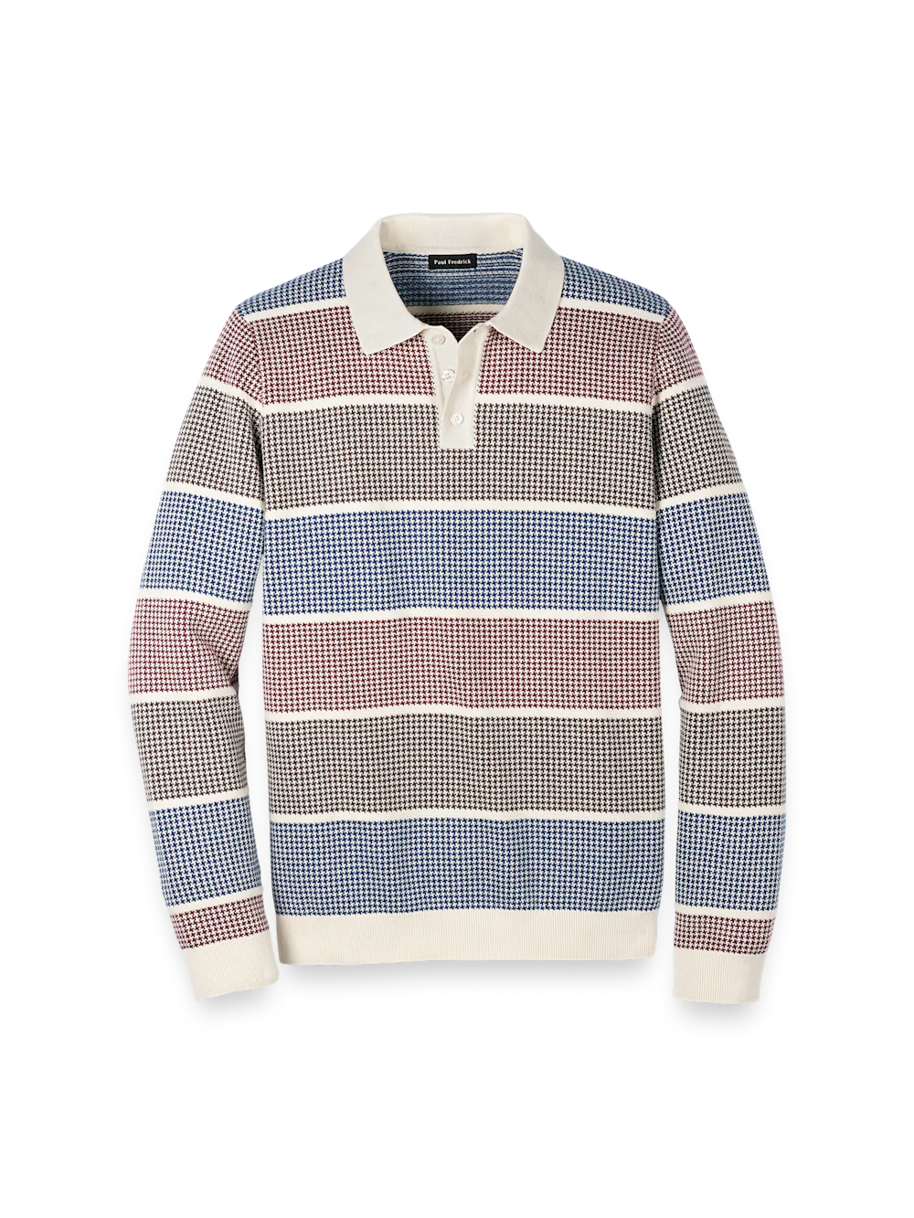 Cotton Three Button Polo - Multi