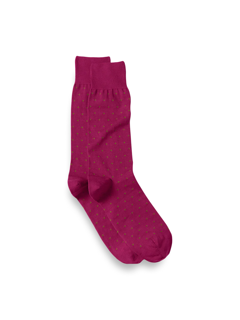 Dot Cotton Blend Sock - Berry Multi