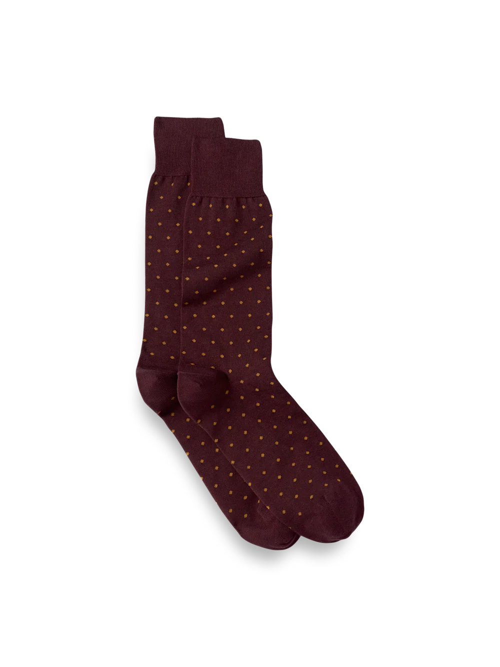 Dot Cotton Blend Sock - Burgundy Multi