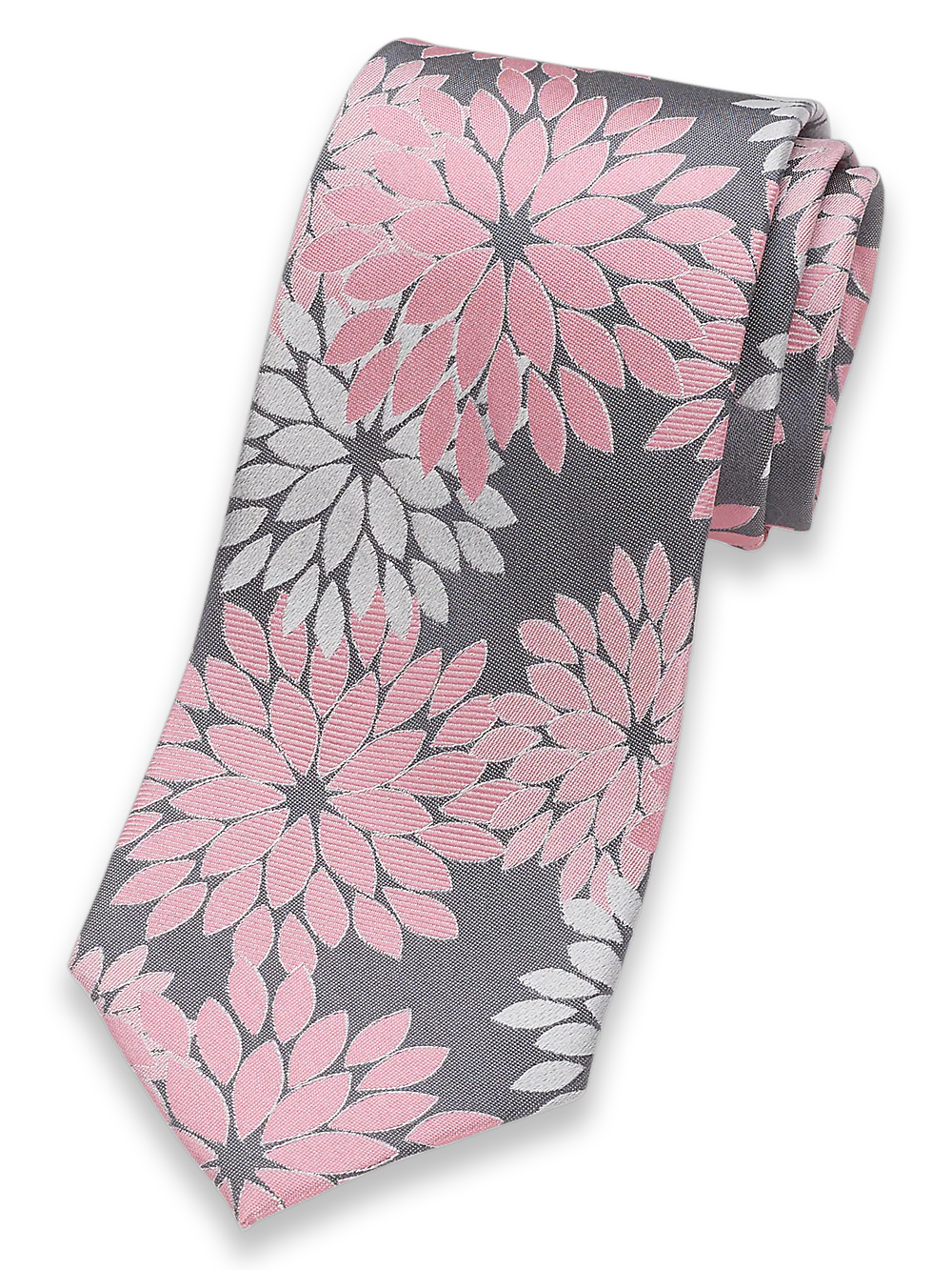 Floral Silk Tie - Pink