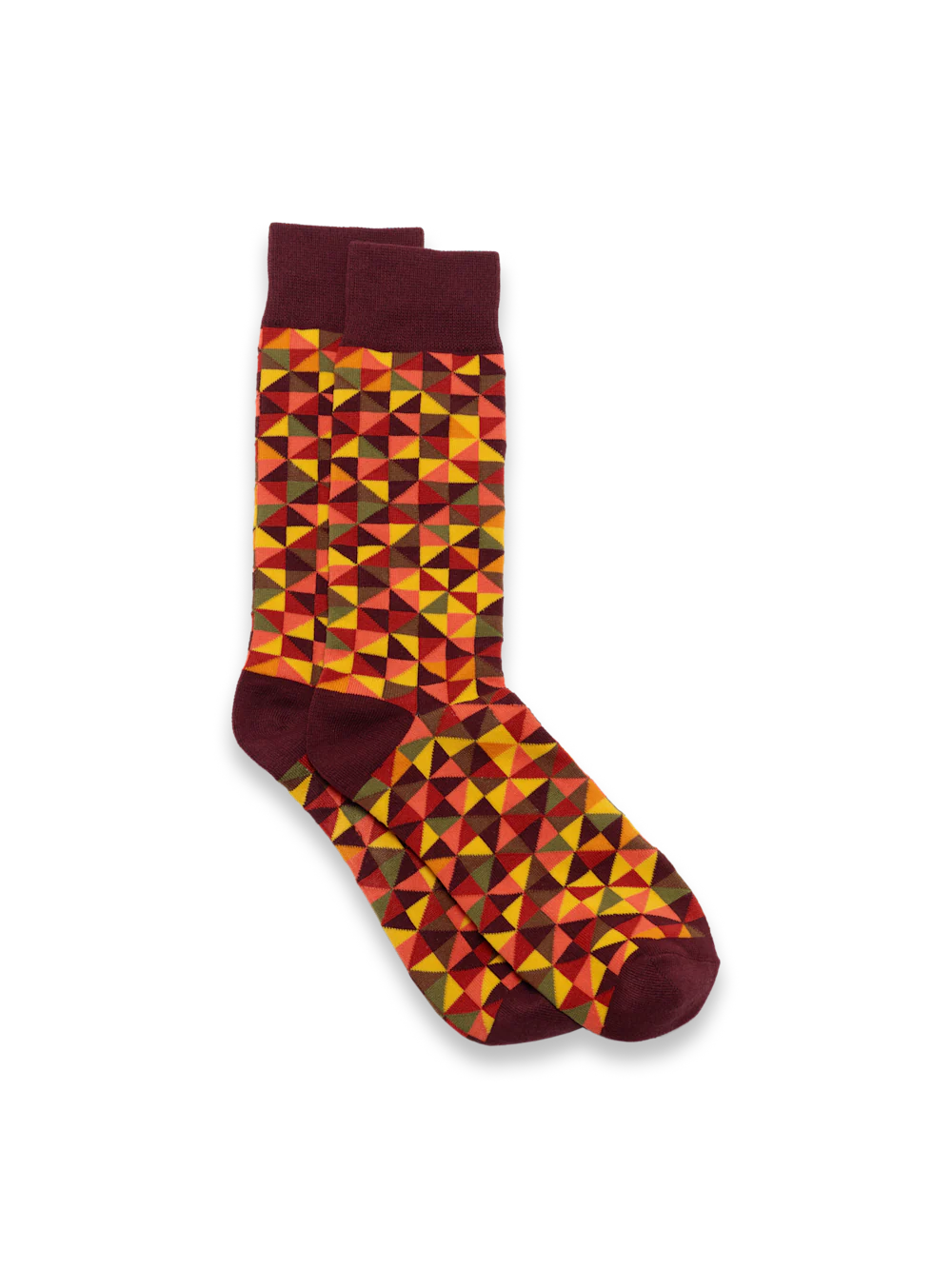 Geometric Cotton Blend Sock - Multi