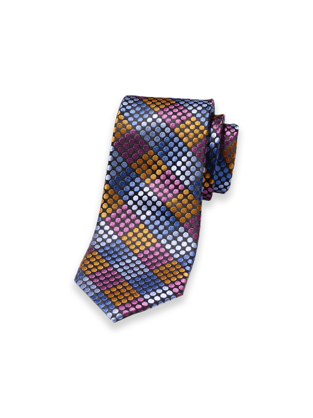 Geometric Woven Silk Tie - Multi