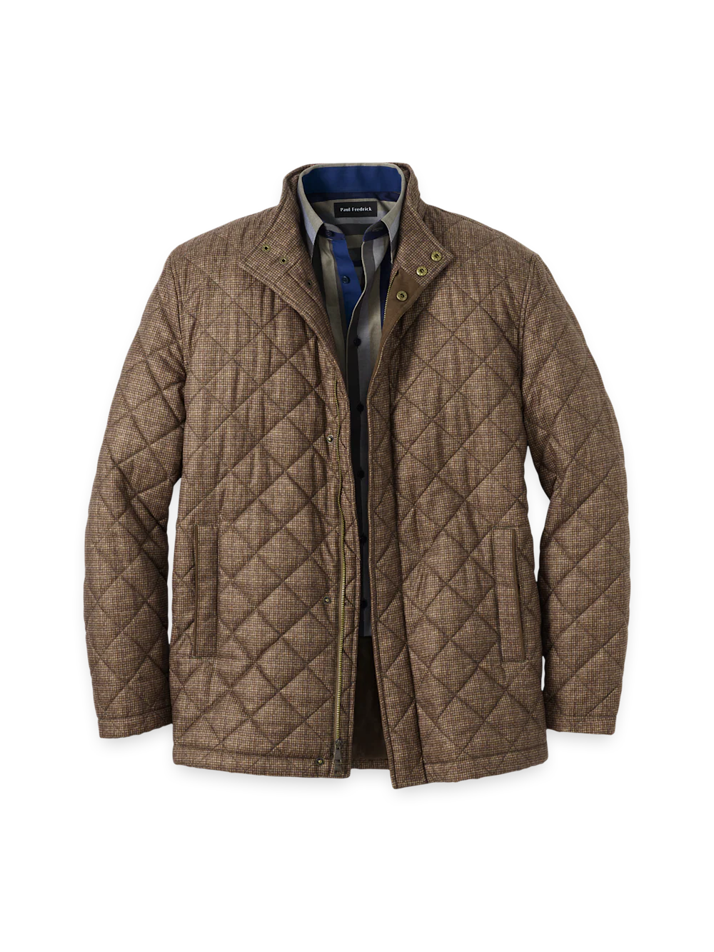 Houndstooth Quilted Jacket - Multi