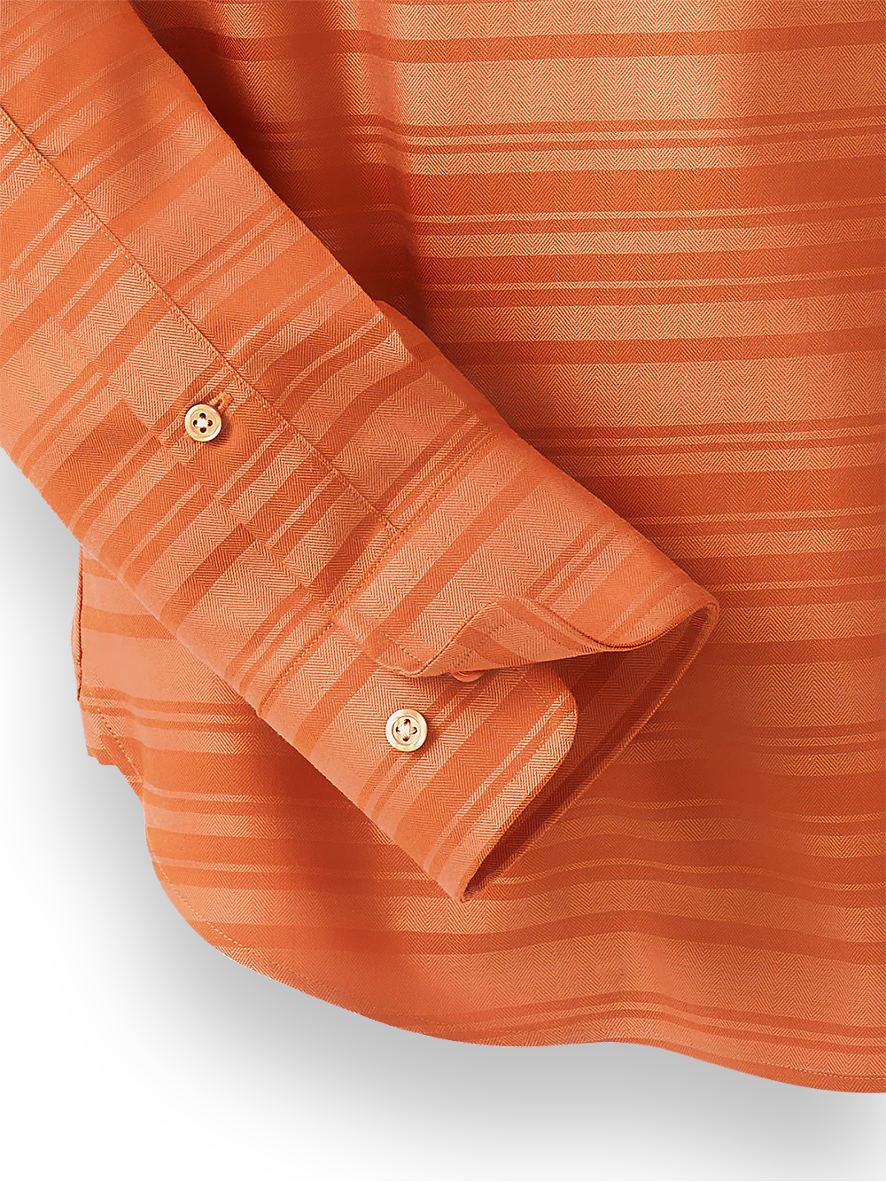 Knit Collar Casual Shirt - Rust - Image 3
