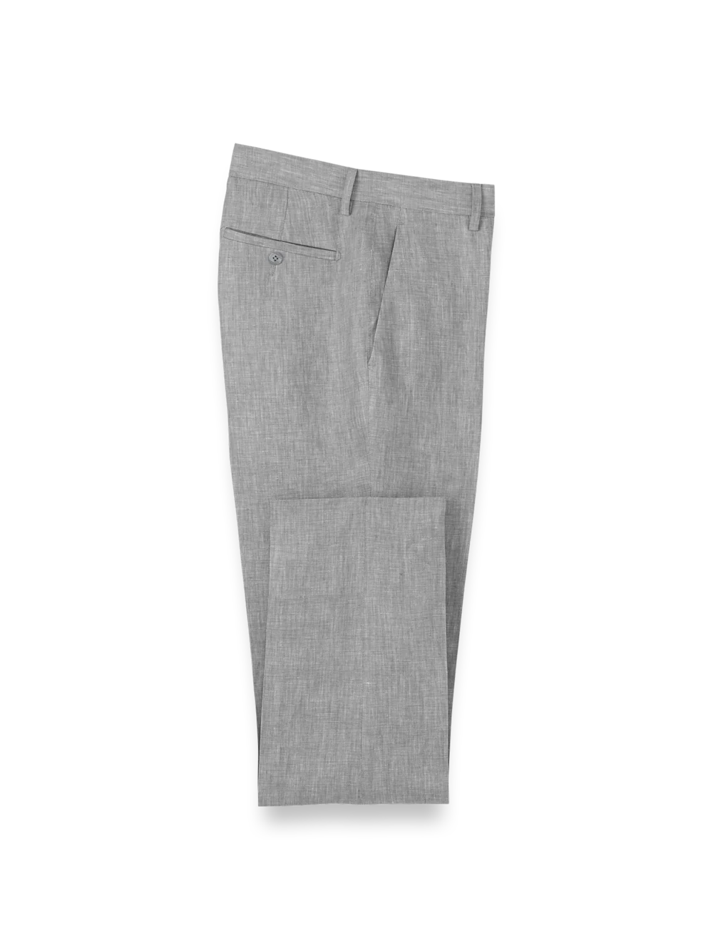 Linen Chambray Twill Pants - Grey