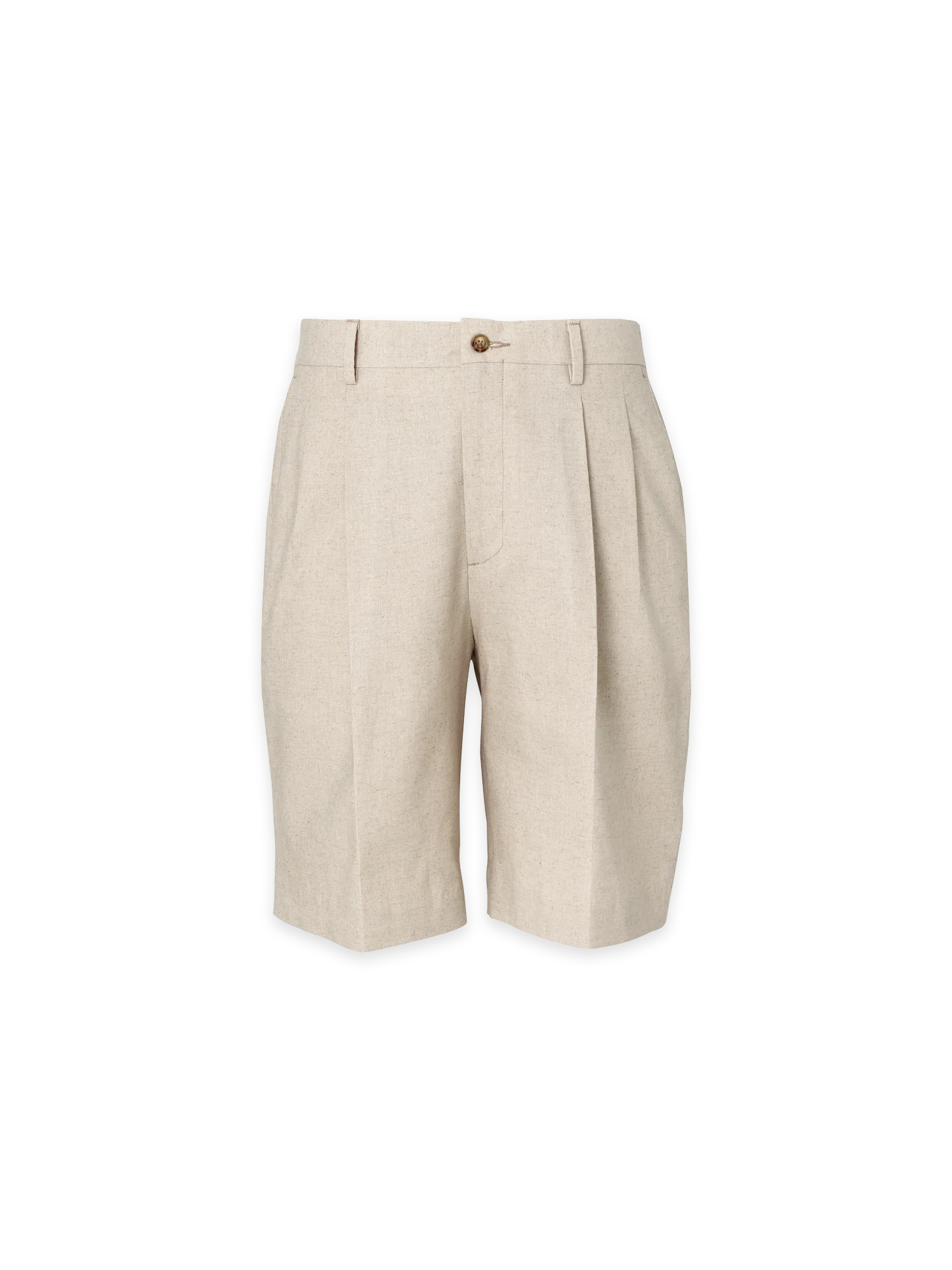 Linen / Cotton Shorts - Ivory - Image 6