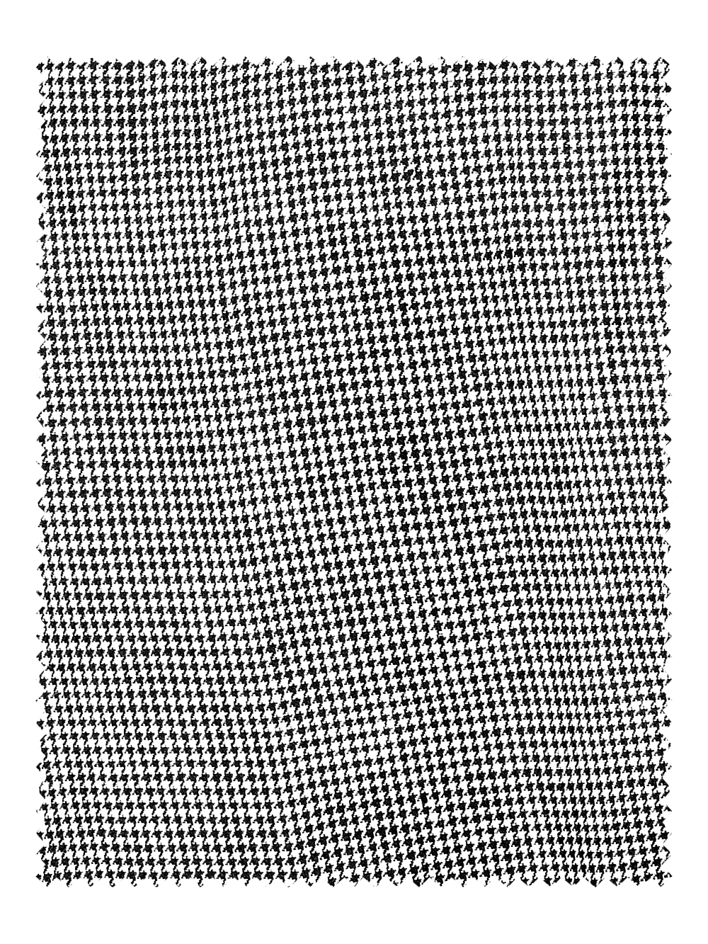 Linen Houndstooth Flat Front Suit Pants - Black/white Houndstooth - Image 3