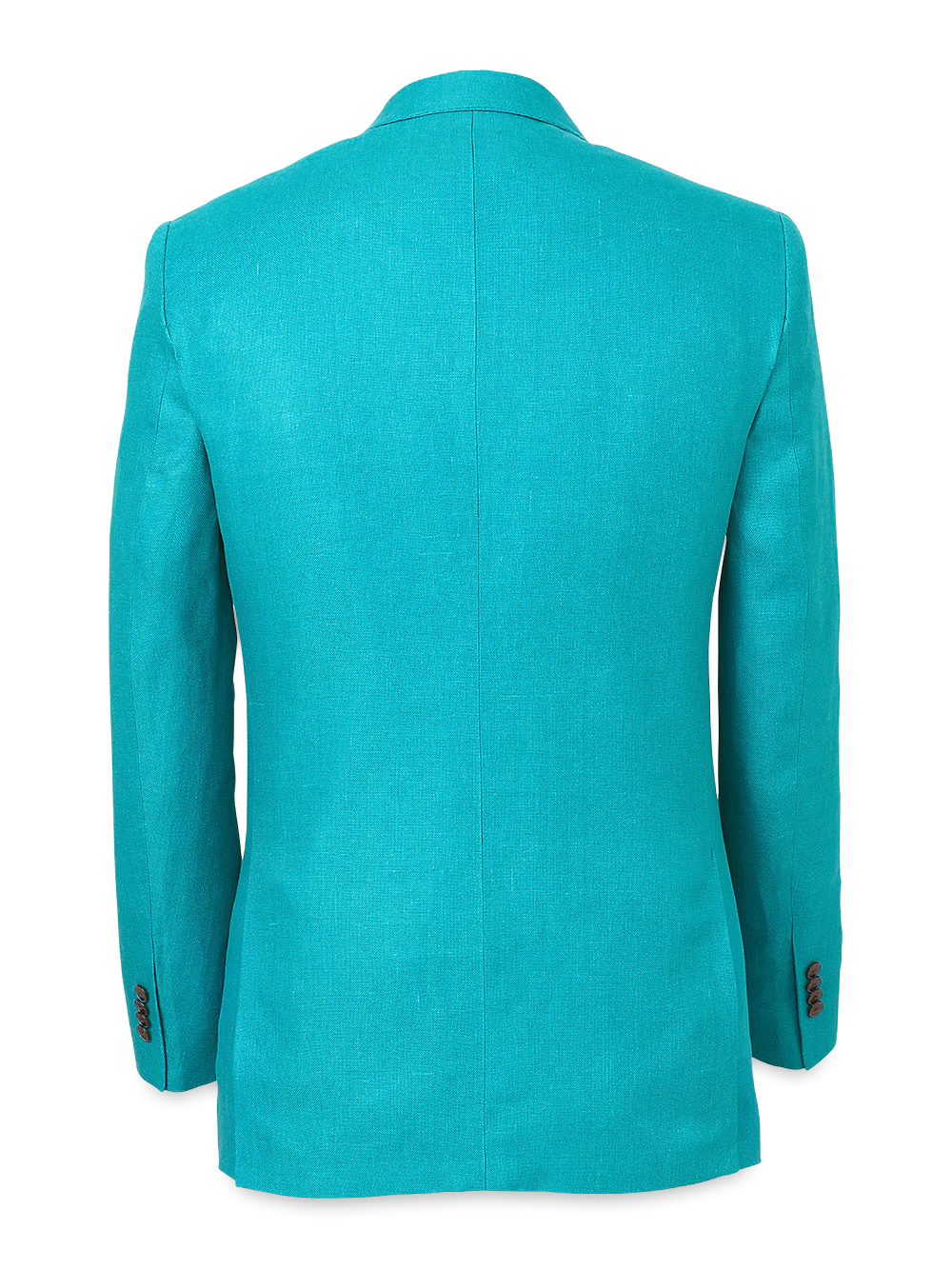 Linen Notch Lapel Sport Coat - Teal - Image 5