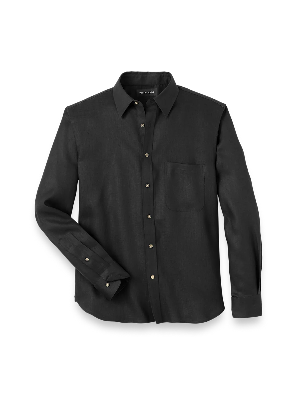 Linen Solid Casual Shirt - Black