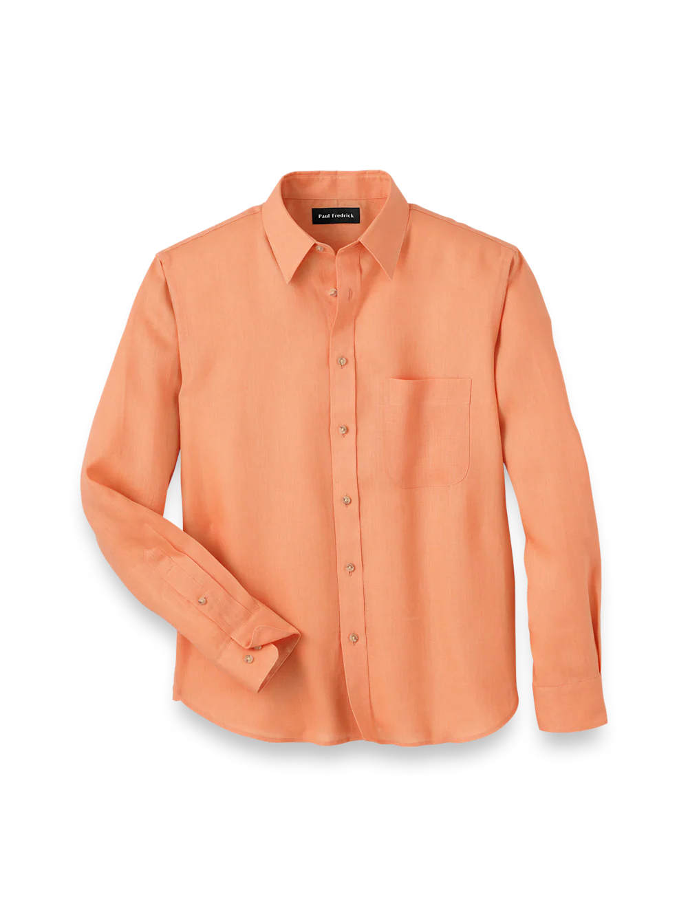 Linen Solid Casual Shirt - Coral