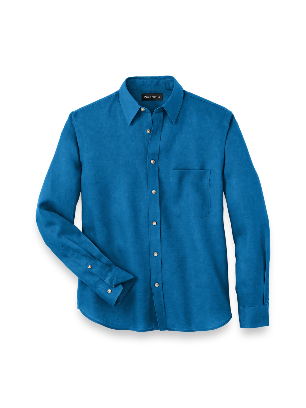 Linen Solid Casual Shirt - Dark Blue