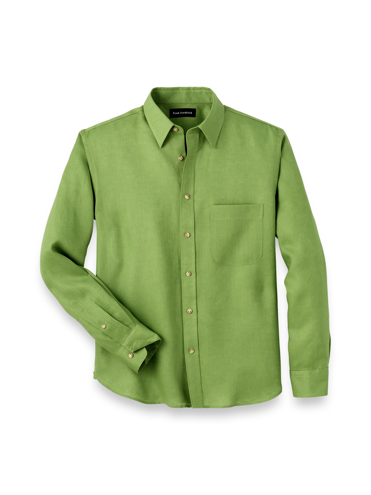Linen Solid Casual Shirt - Green