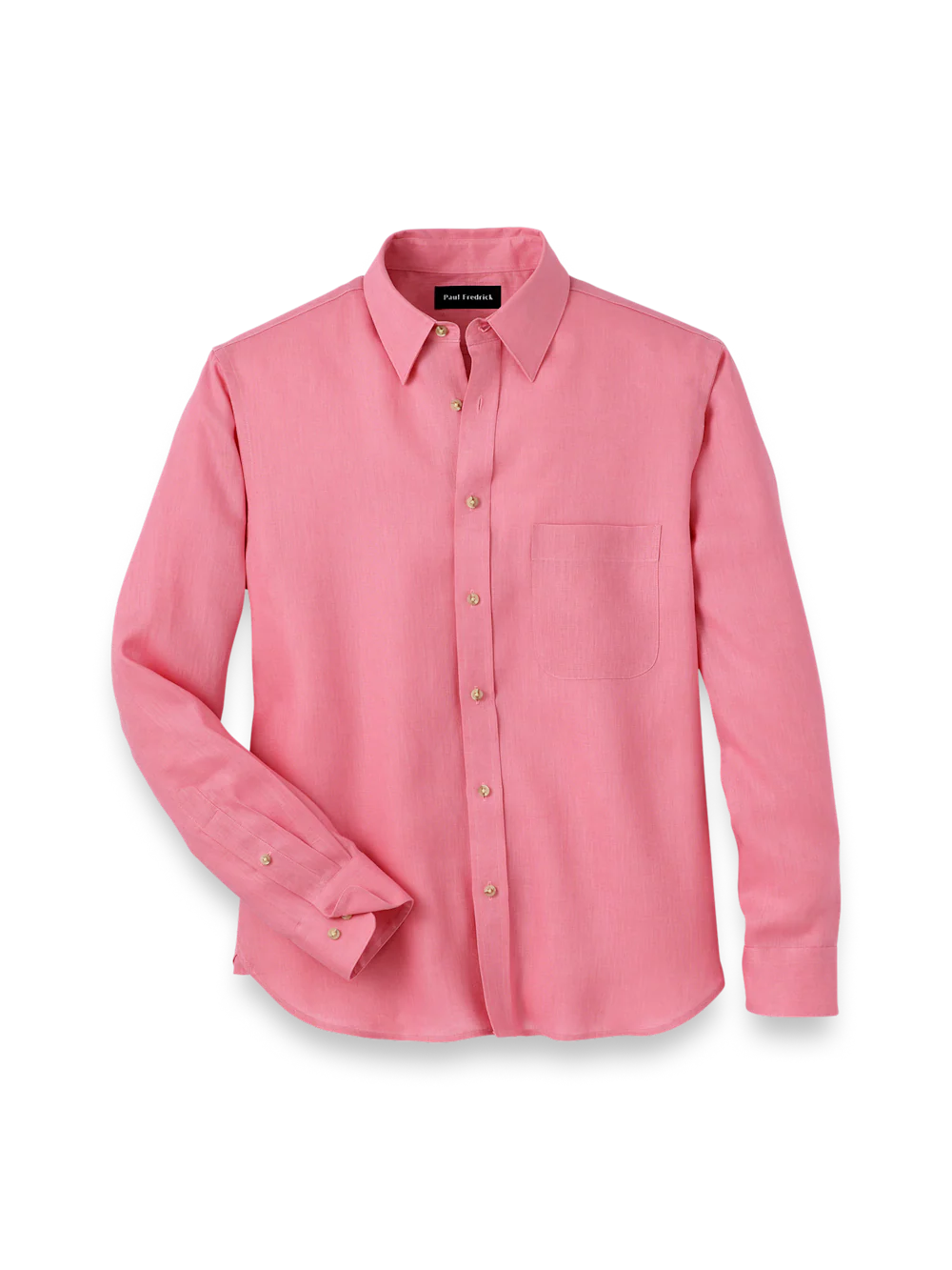 Linen Solid Casual Shirt - Pink