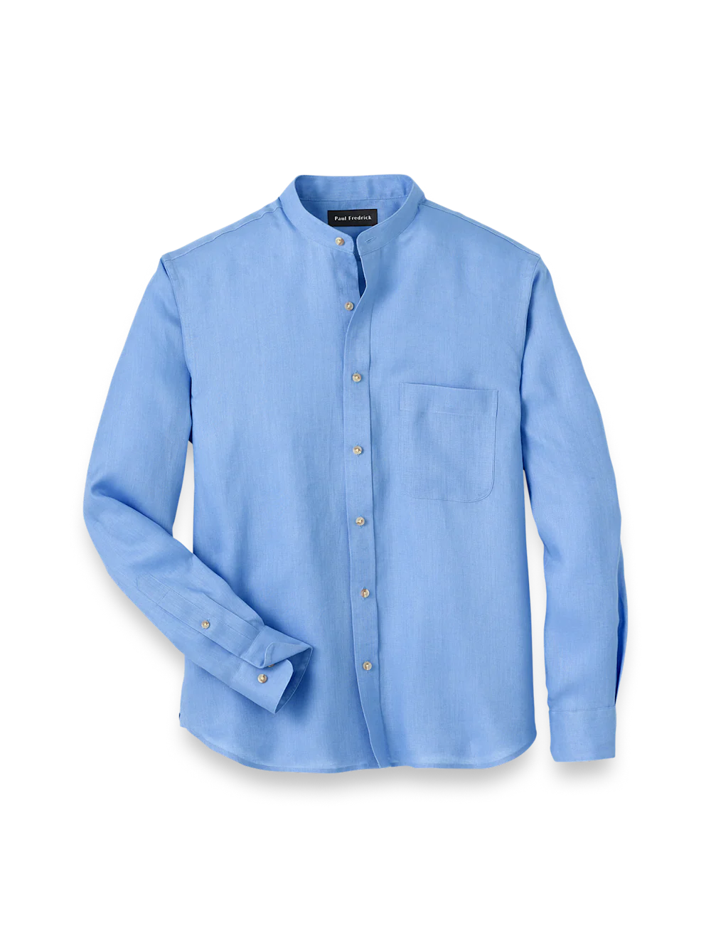 Linen Solid Casual Shirt - Light Blue