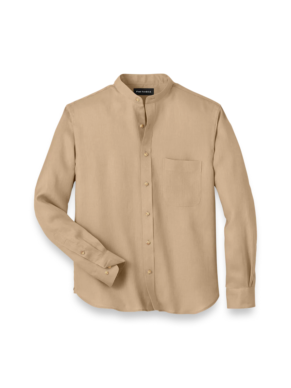 Linen Solid Casual Shirt - Tan