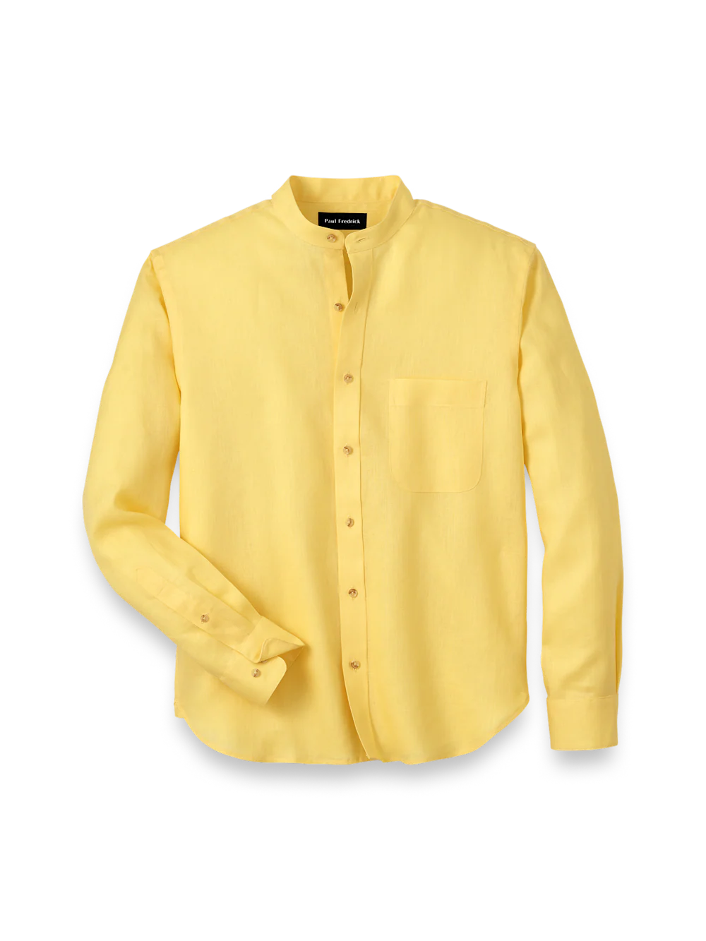 Linen Solid Casual Shirt - Yellow