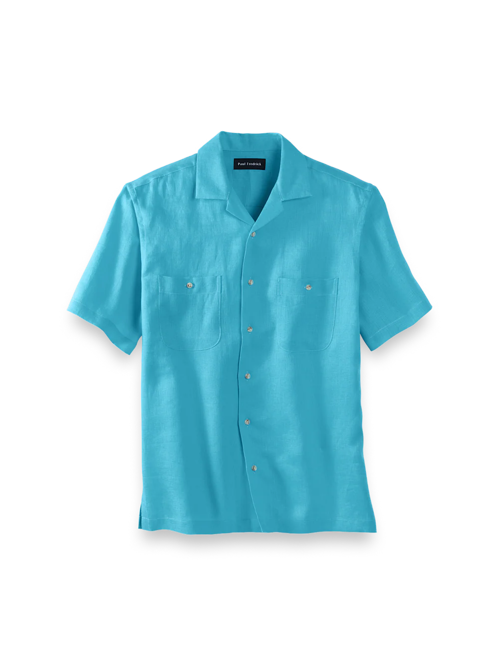Linen Solid Casual Shirt - Aqua