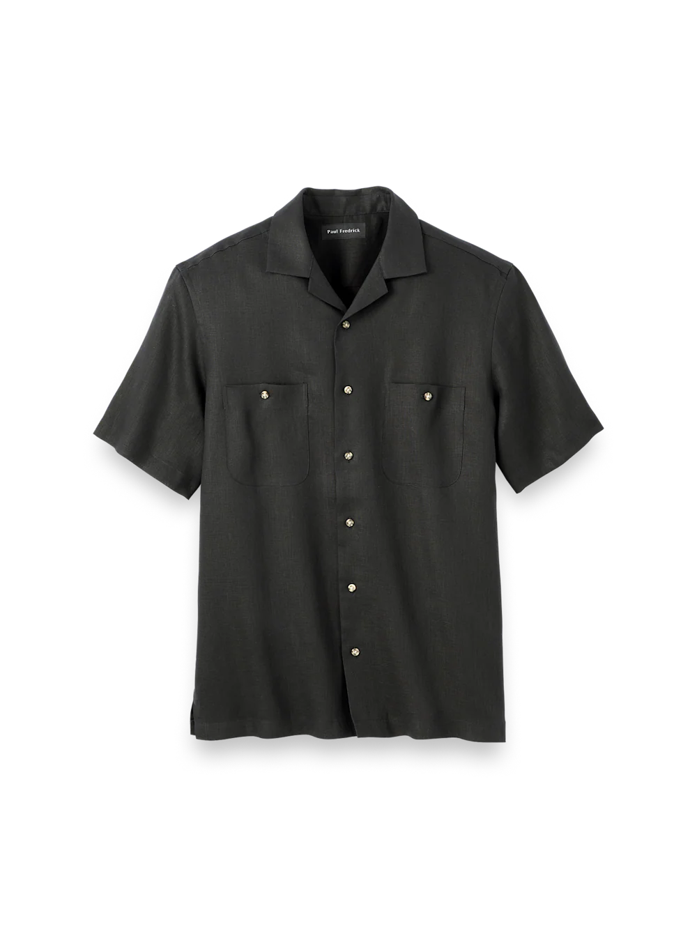Linen Solid Casual Shirt - Black