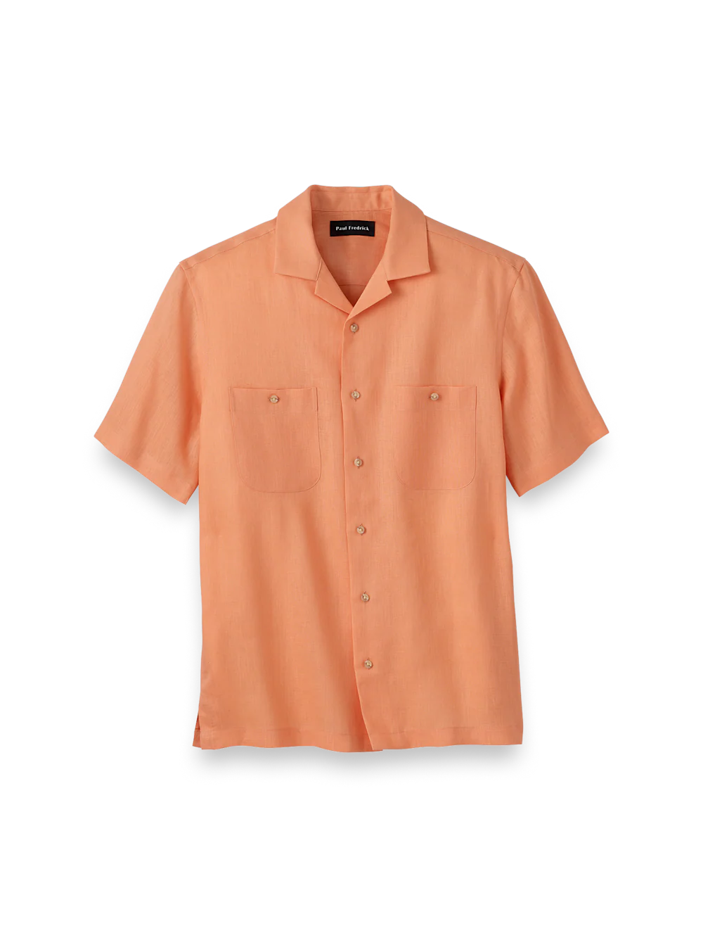 Linen Solid Casual Shirt - Coral