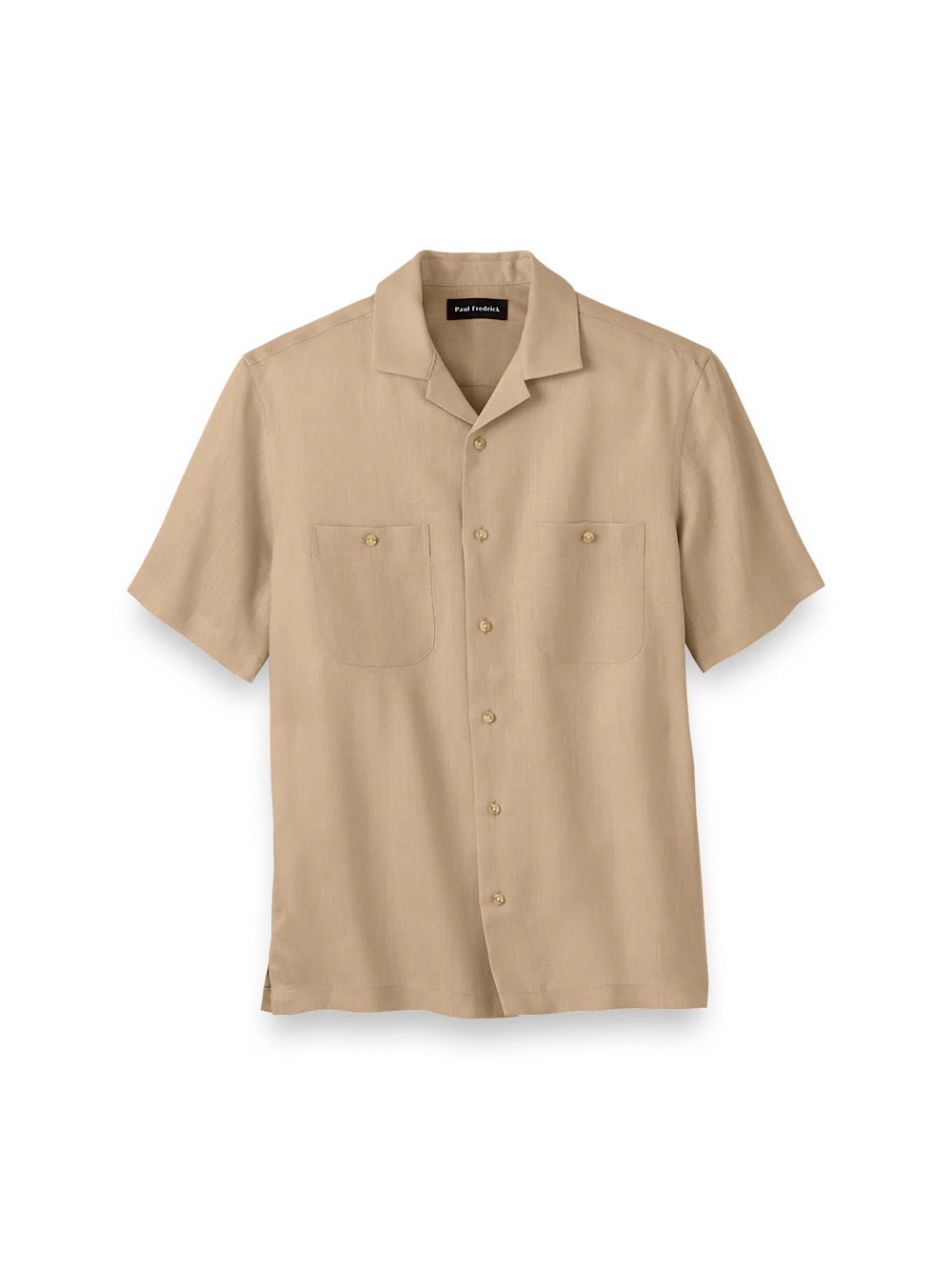 Linen Solid Casual Shirt - Tan