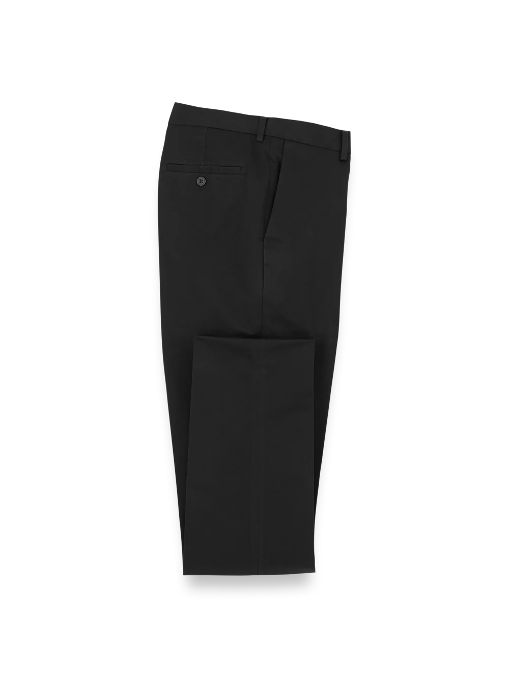 Non-Iron Cotton Stretch Twill Pant - Black