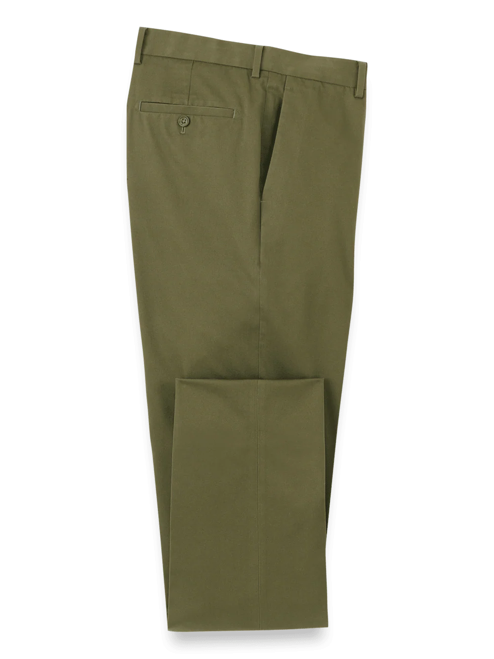 Non-Iron Cotton Stretch Twill Pant - Dark Olive