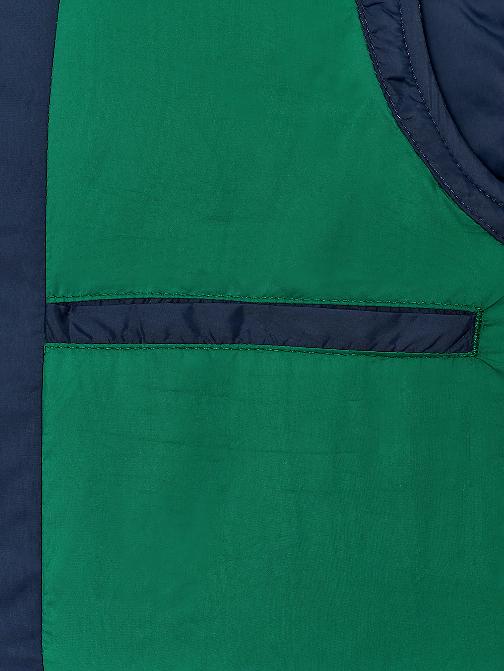 Nylon Quilted Vest - Navy - Image 2